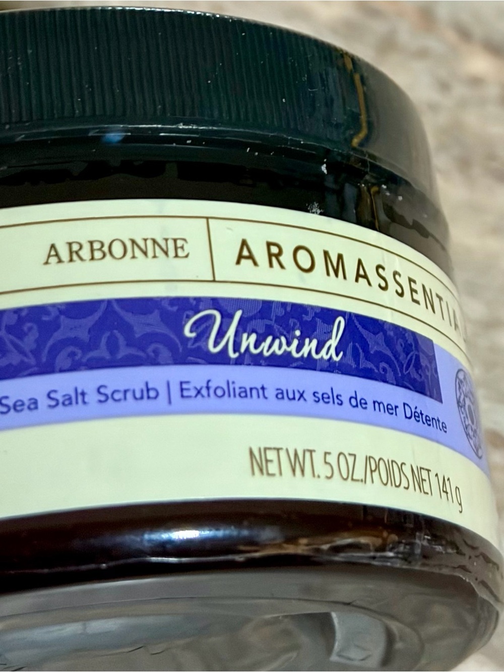 Arbonne Aromassentials Unwind Sea Salt Scrub - - Picture 2 of 8